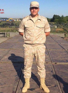 俄罗斯原品 俄军迷KSOR-II沙漠数码热带作战服套装 小粉人米色EMR