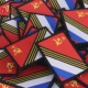 俄罗斯军迷士气章 乔治带臂章魔术贴 俄国三色旗 胜利旗 苏联国旗