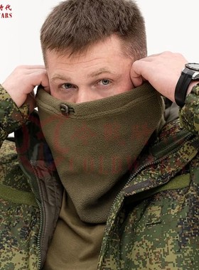 俄军迷特种兵冬季抓绒防寒半脸头套户外防风护脸面罩骑行保暖脖套