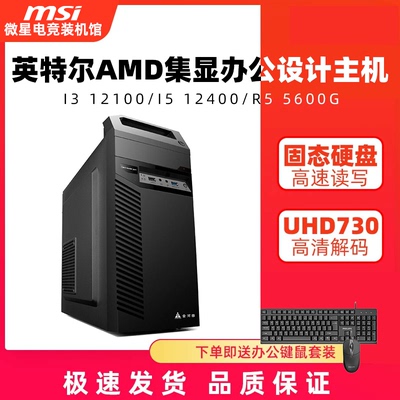 12100/12300T/5600G台式办公主机