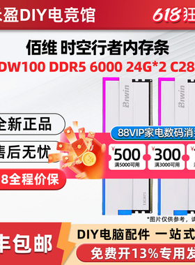 佰维时空行者DW100 DDR5台式机RGB内存条24G*2套装6000 C28灯条