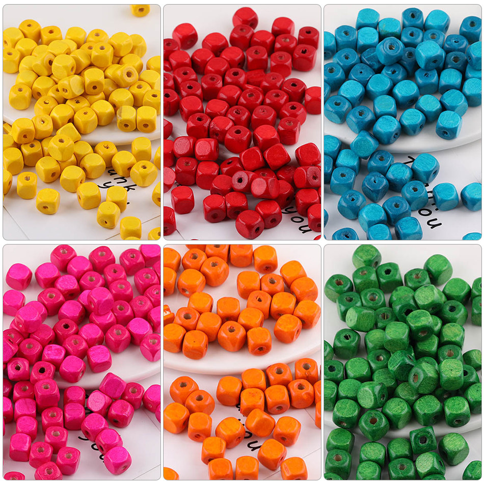 唐三匠复古圆角方块木珠散珠