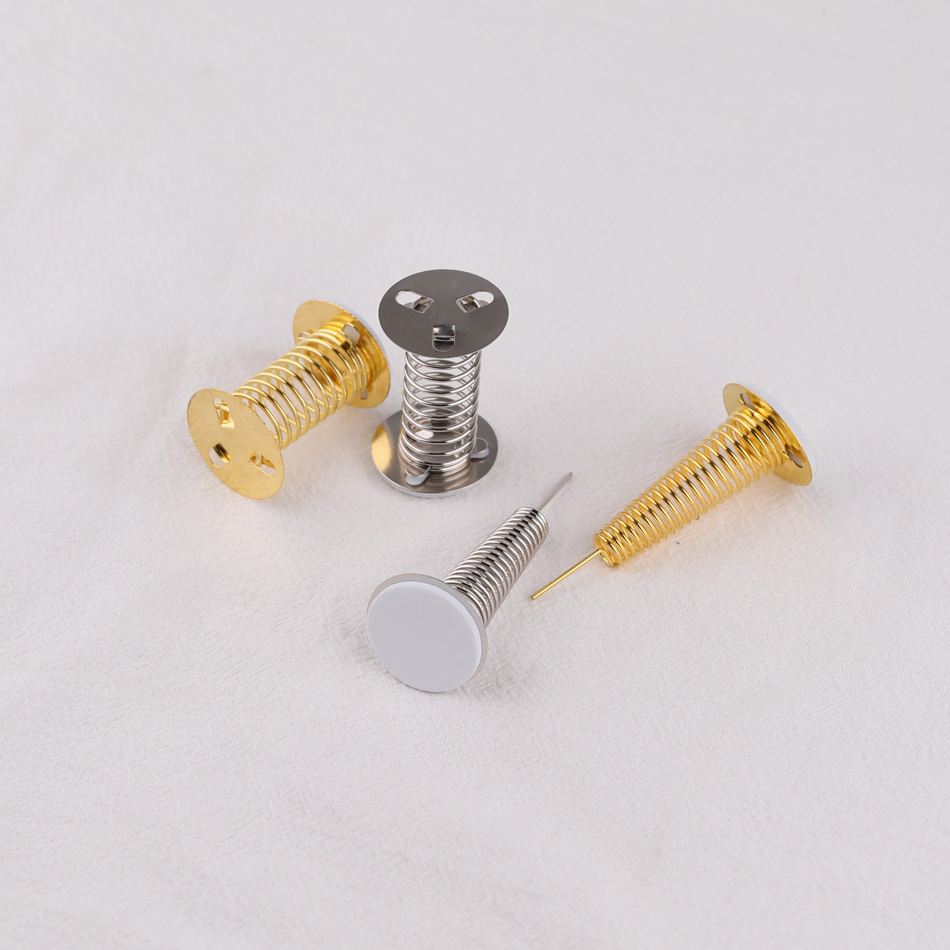 底座金属不干胶弹簧饰品配件