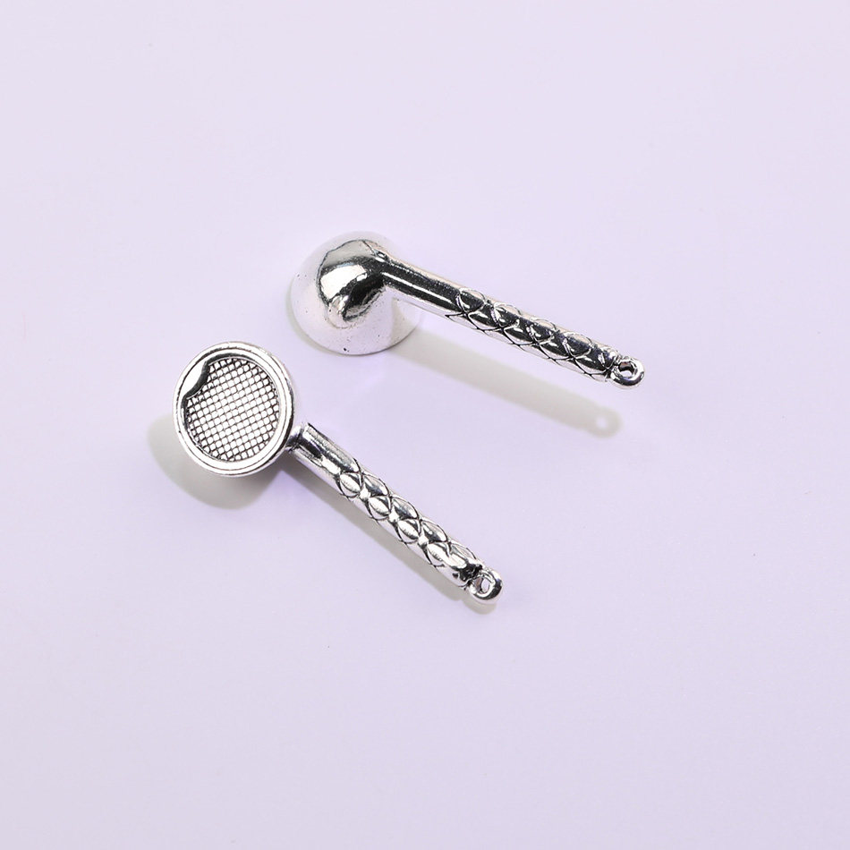 简约创意卡通耳机造型合金吊坠 diy手工自制项链挂件饰品材料配件