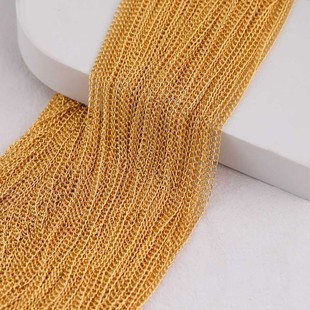 金色3MM麻花8字链侧身包包链 diy手工自制手链项链饰品材料配件