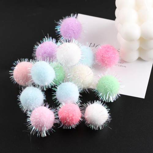 唐三匠银葱毛球饰品配件