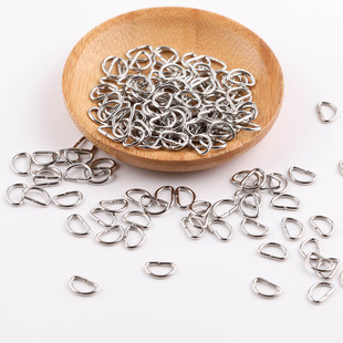 跨境热销金属迷你D字扣diy手工自制服装箱包娃衣卡扣饰品材料配件