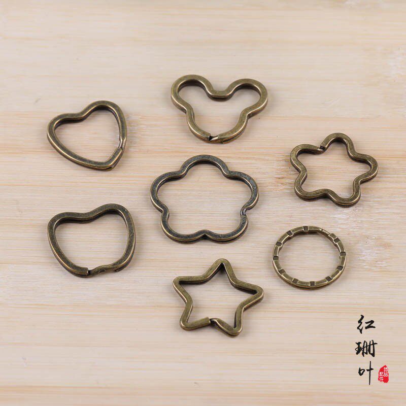 diy饰品配件古青铜复古钥匙圈 钥匙环扣钥匙链包包挂件手工材料