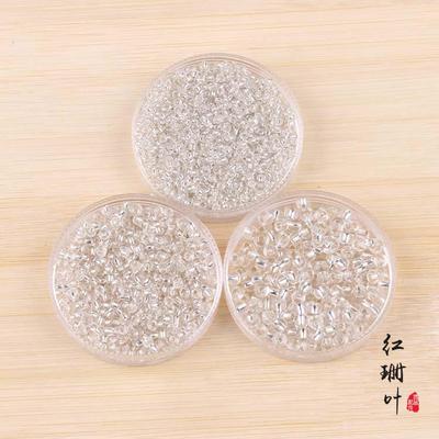 透明玻璃银白色手工串珠