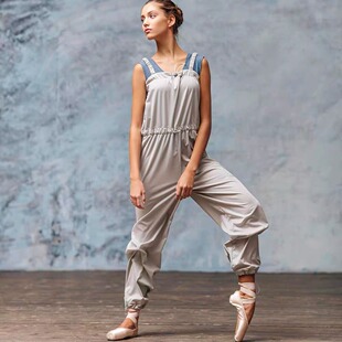 舞蹈共和 福利 Grishko芭蕾舞保暖减肥背带连身长裤 多色0403 大码