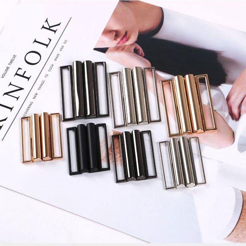 五金腰带长条对扣大衣女棉服金属腰扣大衣风衣羽绒服腰带扣皮带扣