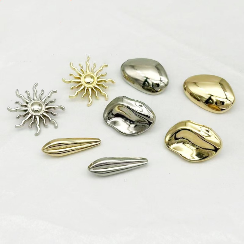 金属不规则简约异形纽扣大衣风衣毛衣马甲针织衫西装外套装饰扣子