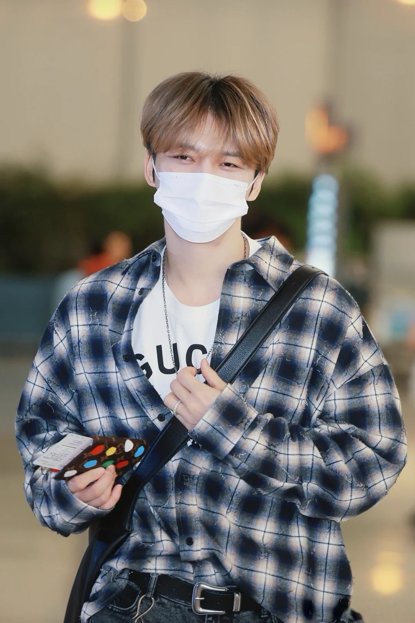 纯棉流苏黑白格设计 男女同款 宽松格子衬衫 潮