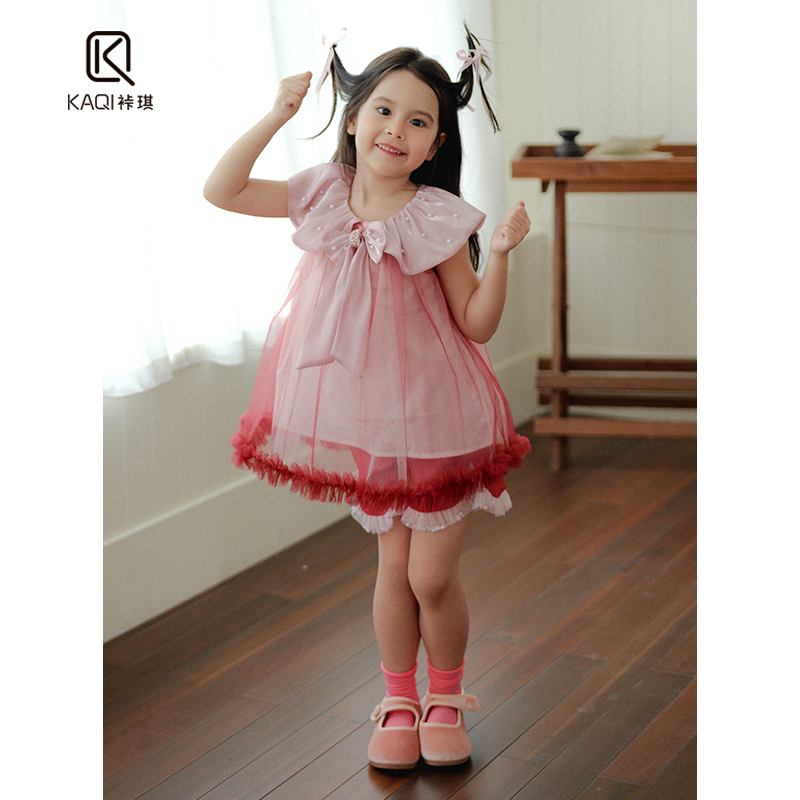 圆领公主短袖蝴蝶结上衣T恤