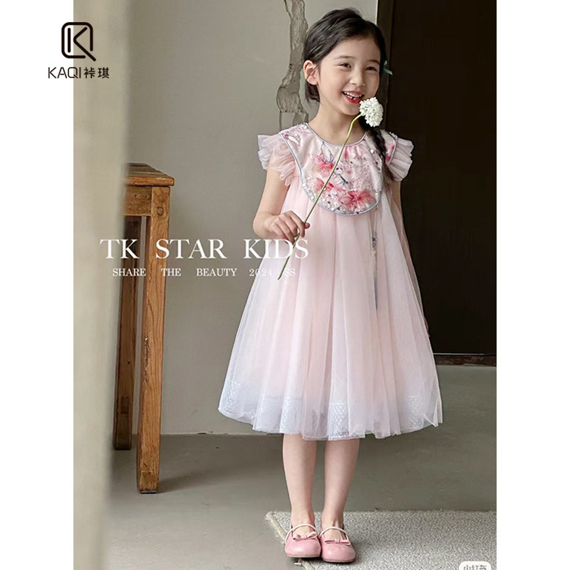 【TK童装】女童夏新款中国风重工亮片无袖连衣裙8511,童装/婴儿装/亲子装,连衣裙,淘宝优惠券,粉丝福利购,淘宝优惠卷