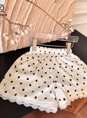 【Lpink童装】女童夏季新款洋气百搭波点花边短裤92014