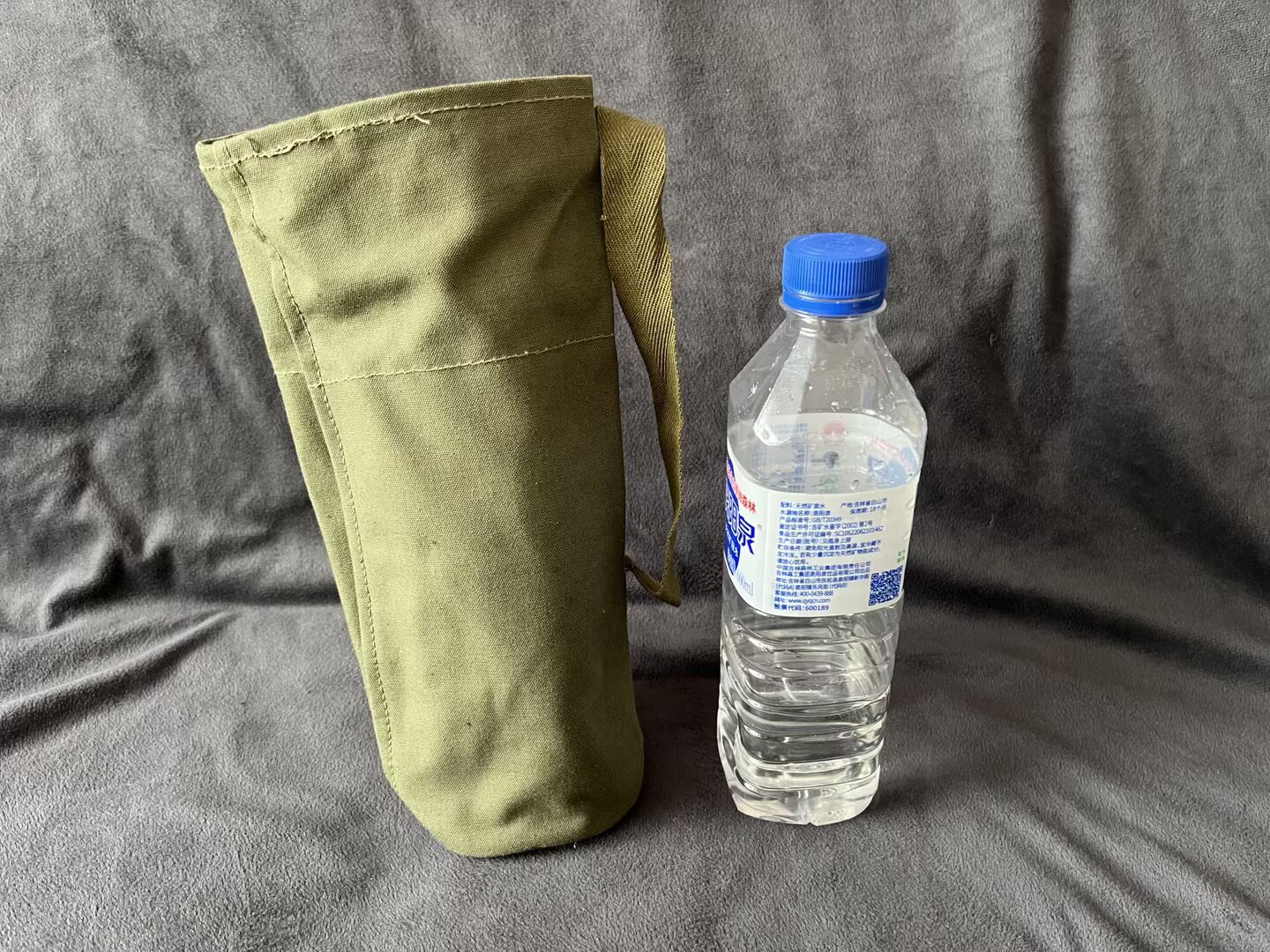保真90年代59式帆布包套DIY茶杯水杯水瓶套相机镜头套耐磨口袋套