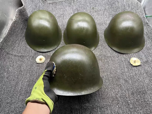 保真旧货80年代衙役中期大耳80式头盔下巴带防弹钢盔摩托车安全帽