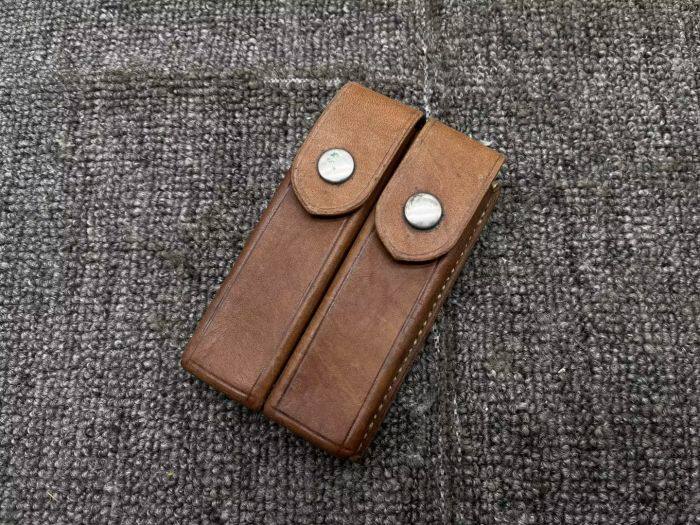 公发老货70年代59式马卡洛夫pmm双仓纯皮腰包对越自卫还击战术包