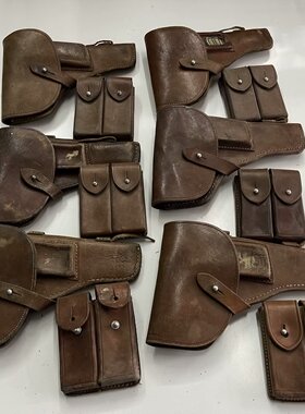 保真旧货老货加厚牛皮70年代54式苏联托卡列夫TT33仓套战术腰包