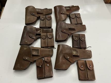 保真旧货老货加厚牛皮70年代54式苏联托卡列夫TT33仓套战术腰包