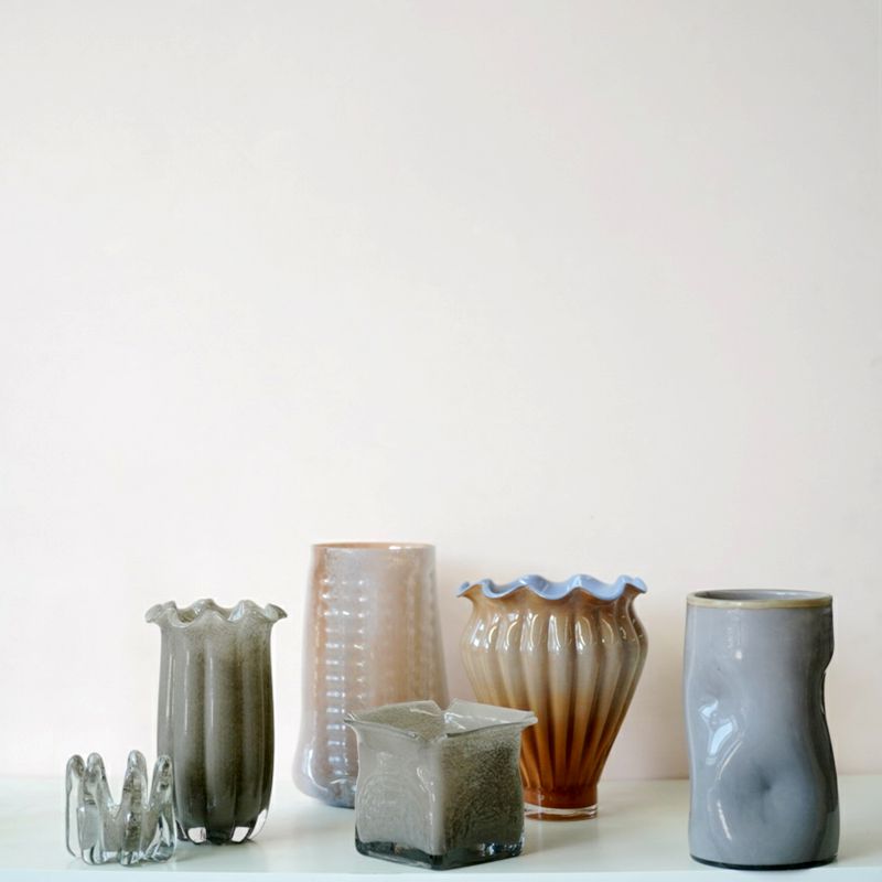 复古玻璃 花瓶 2510L03手工器皿 人工吹制 外贸出口 家居花瓶