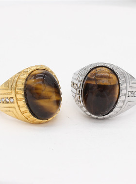 钛钢戒指指环戒指钛钢简约男