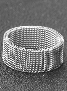 钛钢戒指时尚风通用钛钢戒指