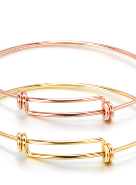 时尚风可调节钛钢手环