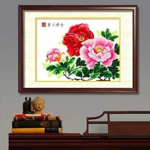 花开富贵十字绣小件牡丹花中国风客厅卧室十字绣2019新款线绣小幅|msdalam kategori rumah Fabrik, Cross Alat Jahit dan Aksesori, Cross Stitch Kit - dari Buy2taobao.com untuk memberikan perkhidmatan ejen Taobao profesional membeli