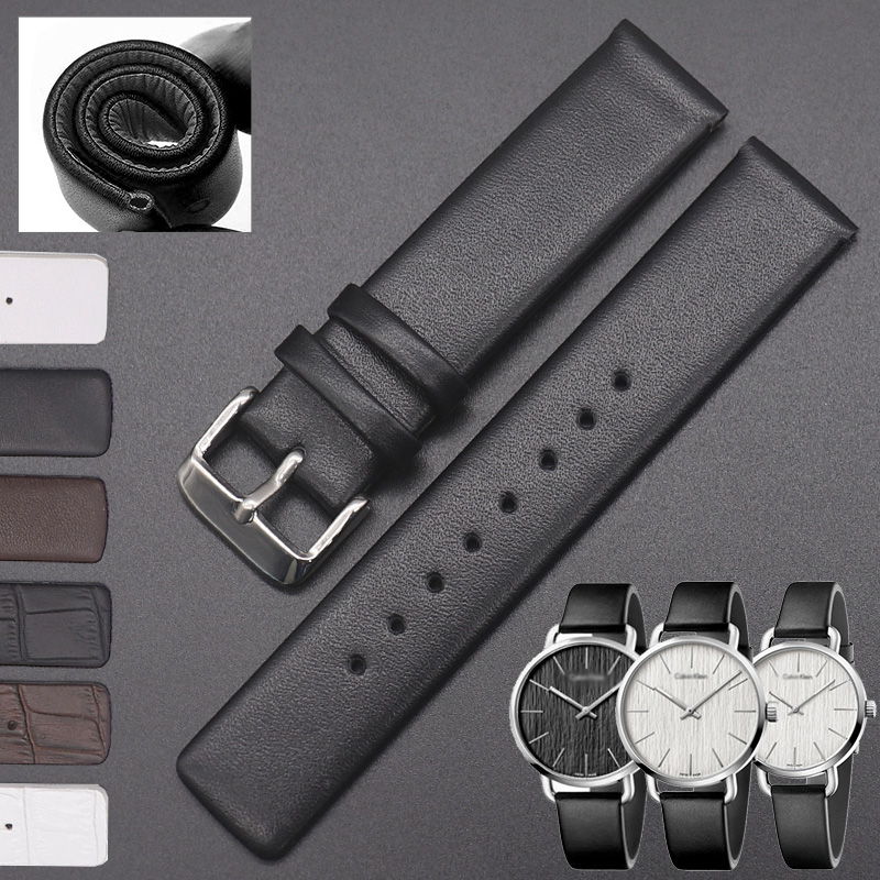 CK表带真皮K7B211/K7B231 K7B216/K7B236男女配件手表带14mm18mm