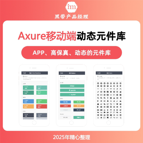 2026Axure交互动态高保真元件库