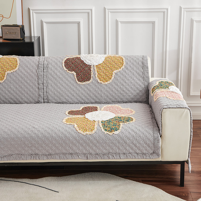 外贸双面纯棉沙发垫手工盘花沙发巾罩四季通用韩式防滑坐垫飘窗垫,居家布艺,沙发垫,淘宝优惠券,粉丝福利购,淘宝优惠卷