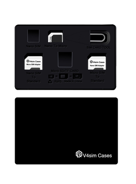 V4sim Cases卡托卡槽手机卡套sim小卡转大卡中卡电话转换通用取卡