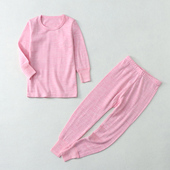 男女儿童16mic 秋衣秋裤 美利奴纯羊毛长袖 加厚起绒保暖内衣套装