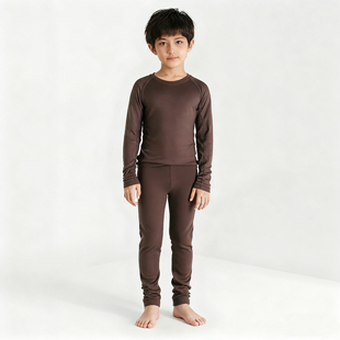 超细100%美利奴羊毛16.5mic儿童速干保暖内衣套装 薄款 秋季 新款