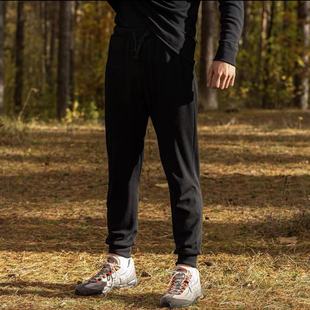 男女美利奴羊毛混纺运动裤 束脚 排汗防臭越野跑步休闲卫裤