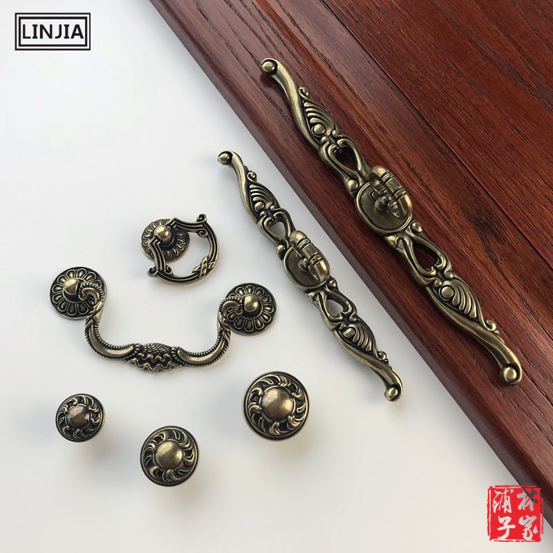 青古铜欧式仿古复古衣柜柜门抽屉拉手把手简约家具田园拉手 3322