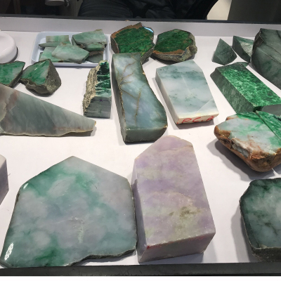 缅甸a货练手料翡翠玉石边角料