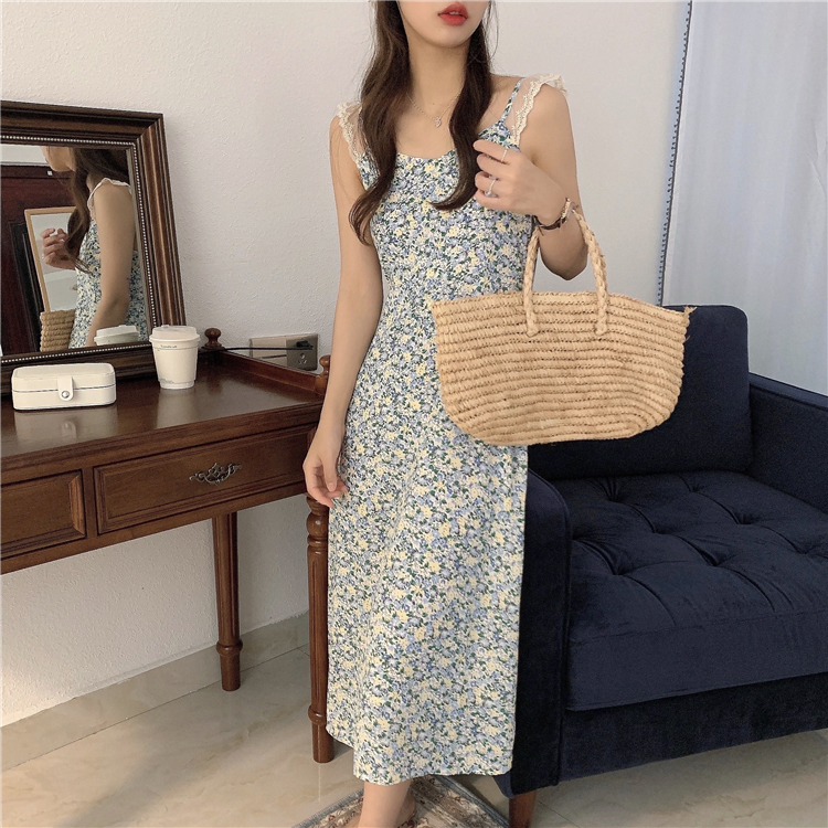 Real price floral waist dress