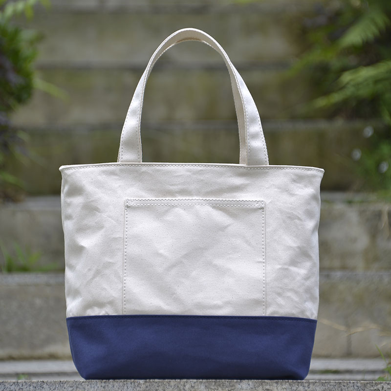 硬挺帆布托特tote包单肩手提斜挎百搭通勤蓝白男女用可定制uivy