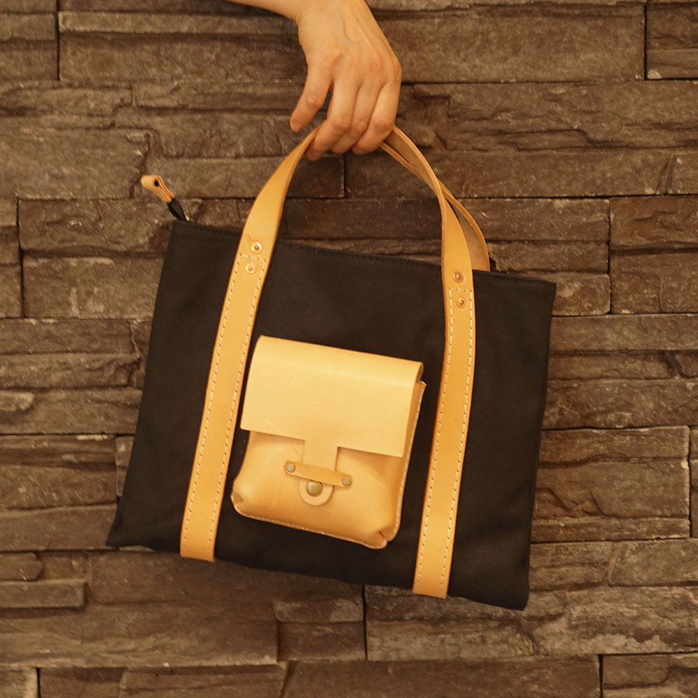 重磅厚帆布手提包公文收纳包