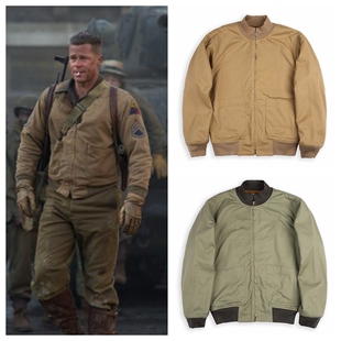 美式Vintag复古军事风Tanker Jacket狂怒坦克服夹克立领外套男装