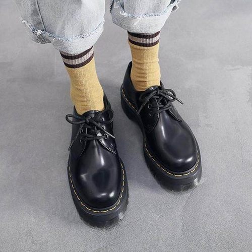 手工缝线1461马丁鞋增高真皮女