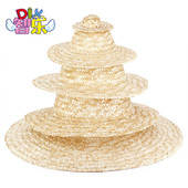 儿童DIY绘画草帽子墙面布置装 饰幼儿园创意美术材料手工画画涂鸦