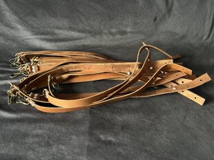 保真50年代苏联伞乒空降携具皮条俄罗斯纯牛皮战术伞包皮带皮条扣