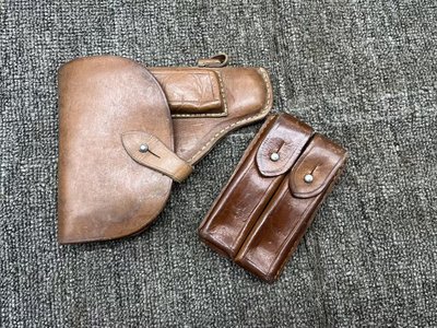 正品旧货70年代苏联马卡洛夫PM套匣夹双仓皮包战术腰包59式牛皮套