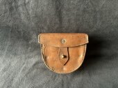 老货苏联50年代铜扣M43型55式 120重迫象限仪皮盒加厚头层牛皮盒