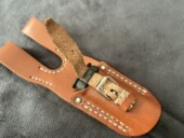 手工新制纯牛皮30刺皮挂WW2日式 1945年38大盖皮挂 鞘皮刀鞘挂1897