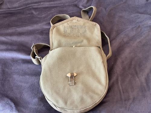 保真老货原品70年代56式五六弹鼓包解放包袋制斜跨帆布单肩军挎